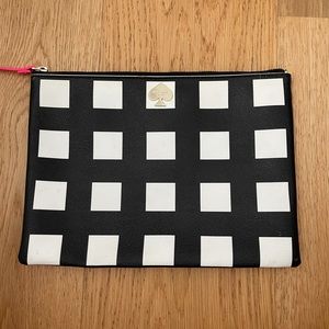 Kate Spade black and white clutch